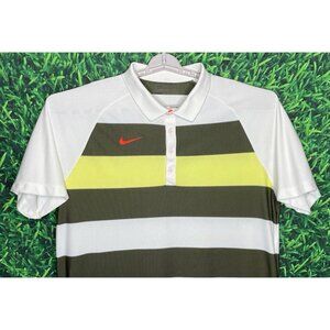 Nike Golf Dri-Fit Sport Striped Men’s XXL Short Sleeve Stretch Polo Shirt